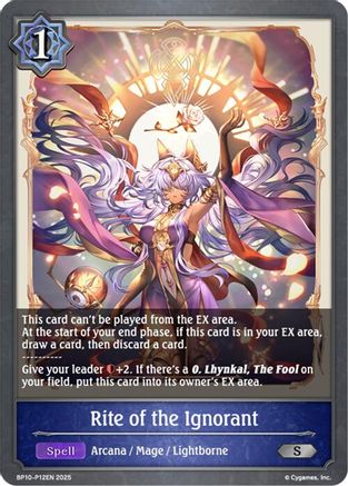 Image of Rite of the Ignorant - P12 (Foil) (BP10-P12EN) - BP10 Gods of the Arcana