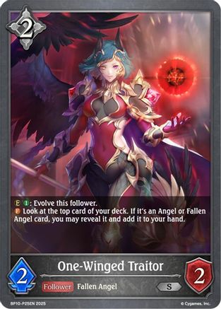Image of One-Winged Traitor - P25 (Foil) (BP10-P25EN) - BP10 Gods of the Arcana