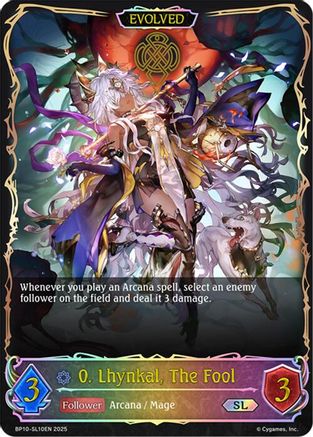 Image of 0. Lhynkal, The Fool (Evolved) (SL) (BP10-SL10EN) - BP10 Gods of the Arcana