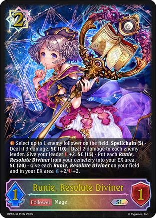 Image of Runie, Resolute Diviner (SL) (BP10-SL11EN) - BP10 Gods of the Arcana