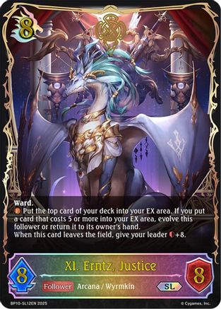 Image of XI. Erntz, Justice (SL) (BP10-SL12EN) - BP10 Gods of the Arcana