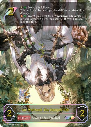 Image of XII. Wolfraud, The Hanged Man (U) (BP10-U01EN) - BP10 Gods of the Arcana