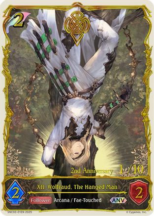 Image of XII. Wolfraud, The Hanged Man (ANV) (SNC02-01EN) - BP10 Gods of the Arcana