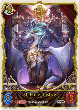 Image of XI. Erntz, Justice (ANV) (SNC02-04EN) - BP10 Gods of the Arcana