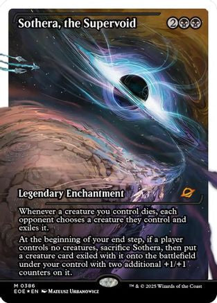 Image of Sothera, the Supervoid (Showcase) (Fracture Foil) (EOE-386) - Edge of Eternities Foil