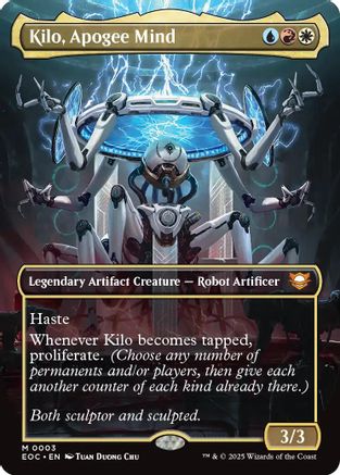Image of Kilo, Apogee Mind (Borderless) (EOC-003) - Commander: Edge of Eternities Foil
