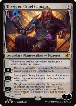 Image of Tezzeret, Cruel Captain (EOE-002) - Edge of Eternities Foil