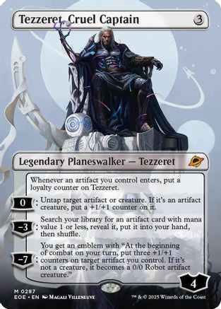 Image of Tezzeret, Cruel Captain (Borderless) (EOE-287) - Edge of Eternities