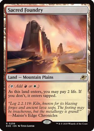 Image of Sacred Foundry (EOE-256) - Edge of Eternities Foil