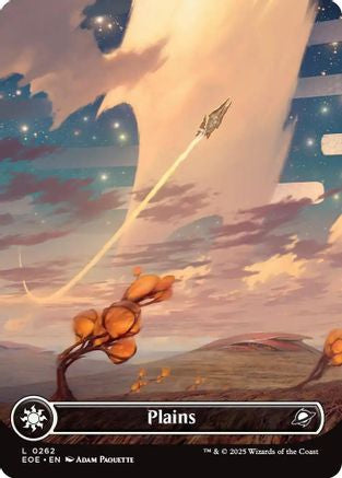 Image of Plains (0262) (Borderless) (EOE-262) - Edge of Eternities Foil