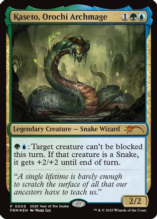 Image of Kaseto, Orochi Archmage (Year of the Snake 2025) (SSP-005) - Standard Showdown Promos Foil