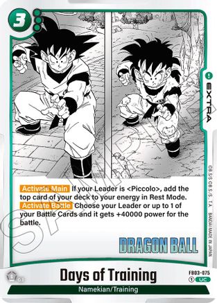 Image of Days of Training (FB03-075) - Manga Booster 01