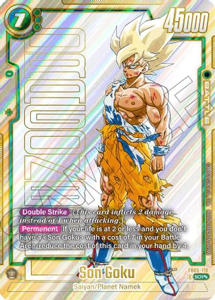 Image of Son Goku - FB05-119 (Super Alternate Art) (FB05-119) - Manga Booster 01 Holofoil