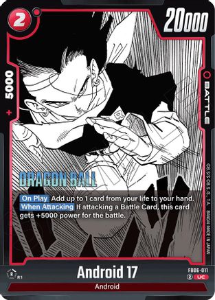Image of Android 17 - FB06-011 (FB06-011) - Manga Booster 01 Holofoil