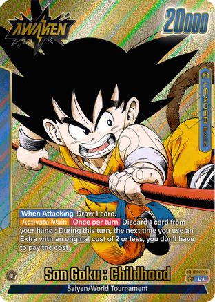 Image of Son Goku : Childhood - FB06-025 (Gold) (FB06-025) - Manga Booster 01 Holofoil