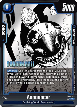 Image of Announcer (FB06-026) - Manga Booster 01 Holofoil