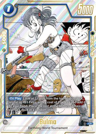Image of Bulma - FB06-035 (Alternate Art) (FB06-035) - Manga Booster 01 Holofoil