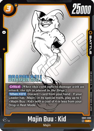 Image of Majin Buu : Kid - SB01-038 (SB01-038) - Manga Booster 01