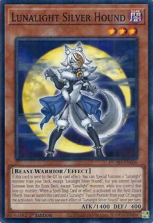 Image of Lunalight Silver Hound (DUAD-EN006) - Duelist's Advance 1st Edition