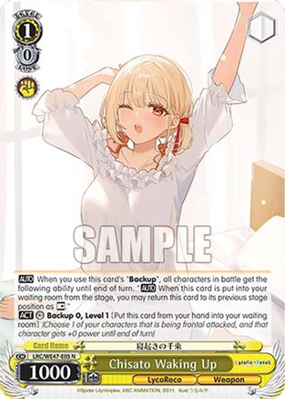 Image of Chisato Waking Up (LRC-WE47-E05 N) - Lycoris Recoil Premium Booster