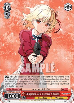 Image of Obligation of a Lycoris, Chisato (LRC-WE47-E12 N) - Lycoris Recoil Premium Booster