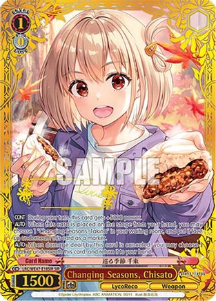 Image of Changing Seasons, Chisato (SIR) (LRC-WE47-E18SIR SIR) - Lycoris Recoil Premium Booster