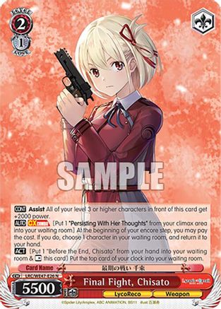 Image of Final Fight, Chisato (LRC-WE47-E26 N) - Lycoris Recoil Premium Booster