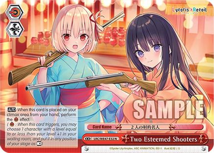 Image of Two Esteemed Shooters (LRC-WE47-E32 N) - Lycoris Recoil Premium Booster