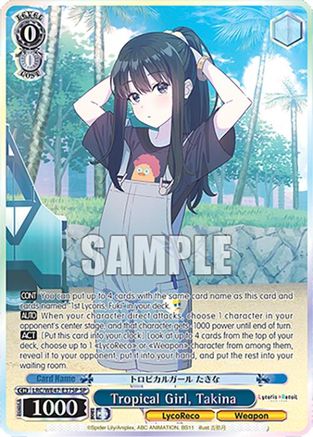 Image of Tropical Girl, Takina (SP) (LRC-WE47-E37SP SP) - Lycoris Recoil Premium Booster