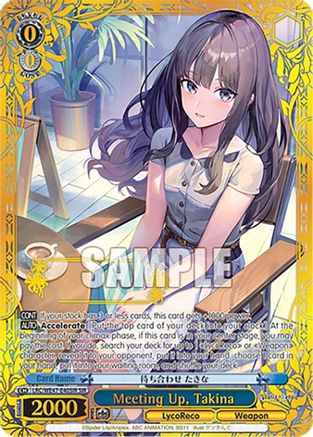 Image of Meeting Up, Takina (SIR) (LRC-WE47-E40SIR SIR) - Lycoris Recoil Premium Booster