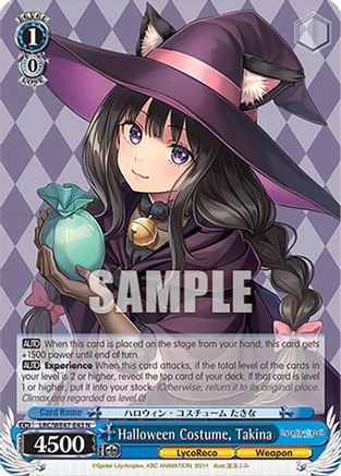 Image of Halloween Costume, Takina (LRC-WE47-E43 N) - Lycoris Recoil Premium Booster
