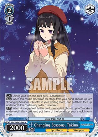 Image of Changing Seasons, Takina (LRC-WE47-E44 N) - Lycoris Recoil Premium Booster