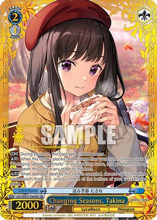 Image of Changing Seasons, Takina (SIR) (LRC-WE47-E44SIR SIR) - Lycoris Recoil Premium Booster