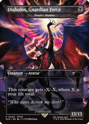 Image of Diabolos, Guardian Force - Death's Shadow (GAME-040) - Standard Showdown Promos Foil