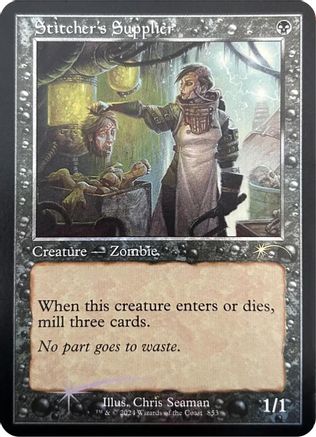 Image of Stitcher's Supplier (Retro Frame) (SLD-853) - Secret Lair Drop Series Foil