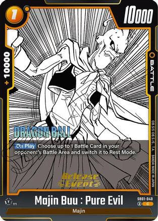 Image of Majin Buu : Pure Evil - SB01-040 (SB01-040) - Manga Booster 01 Release Event Cards