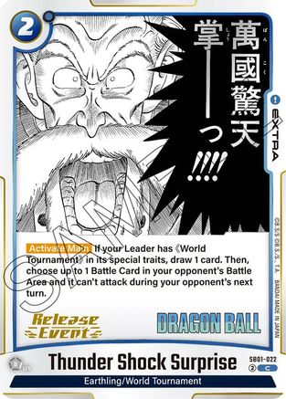 Image of Thunder Shock Surprise (SB01-022) - Manga Booster 01 Release Event Cards