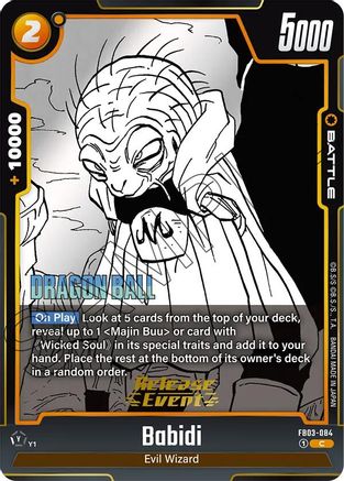 Image of Babidi (FB03-084) - Manga Booster 01 Release Event Cards