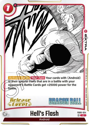 Image of Hell's Flash (FB06-24) - Manga Booster 01 Release Event Cards