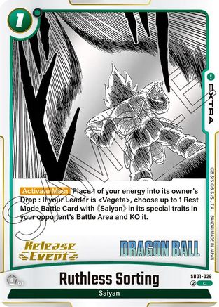 Image of Ruthless Sorting (SB01-028) - Manga Booster 01 Release Event Cards