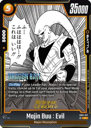 Image of Majin Buu : Evil - SB01-037 (SB01-037) - Manga Booster 01 Release Event Cards