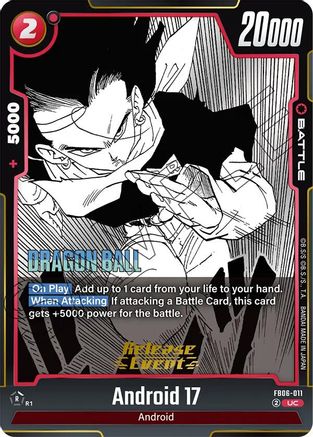 Image of Android 17 - FB06-011 (FB06-011) - Manga Booster 01 Release Event Cards