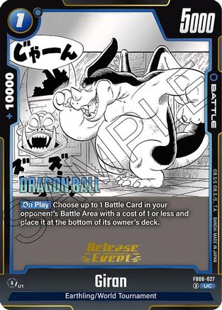 Image of Giran (FB06-027) - Manga Booster 01 Release Event Cards