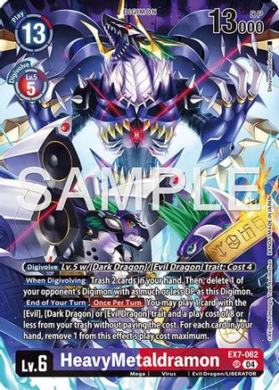Image of HeavyMetaldramon (Digimon Liberator Debuggers Set) (EX7-062) - Digimon LIBERATOR Foil