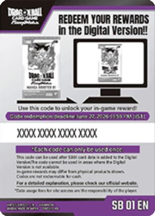 Image of Code Card - Manga Booster 01 (SB01)  - Manga Booster 01