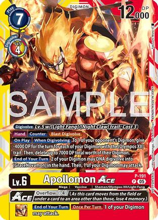 Image of Apollomon ACE (Store Tournament 2025 Vol.3 Participation Pack) (P-191) - Digimon Promotion Cards