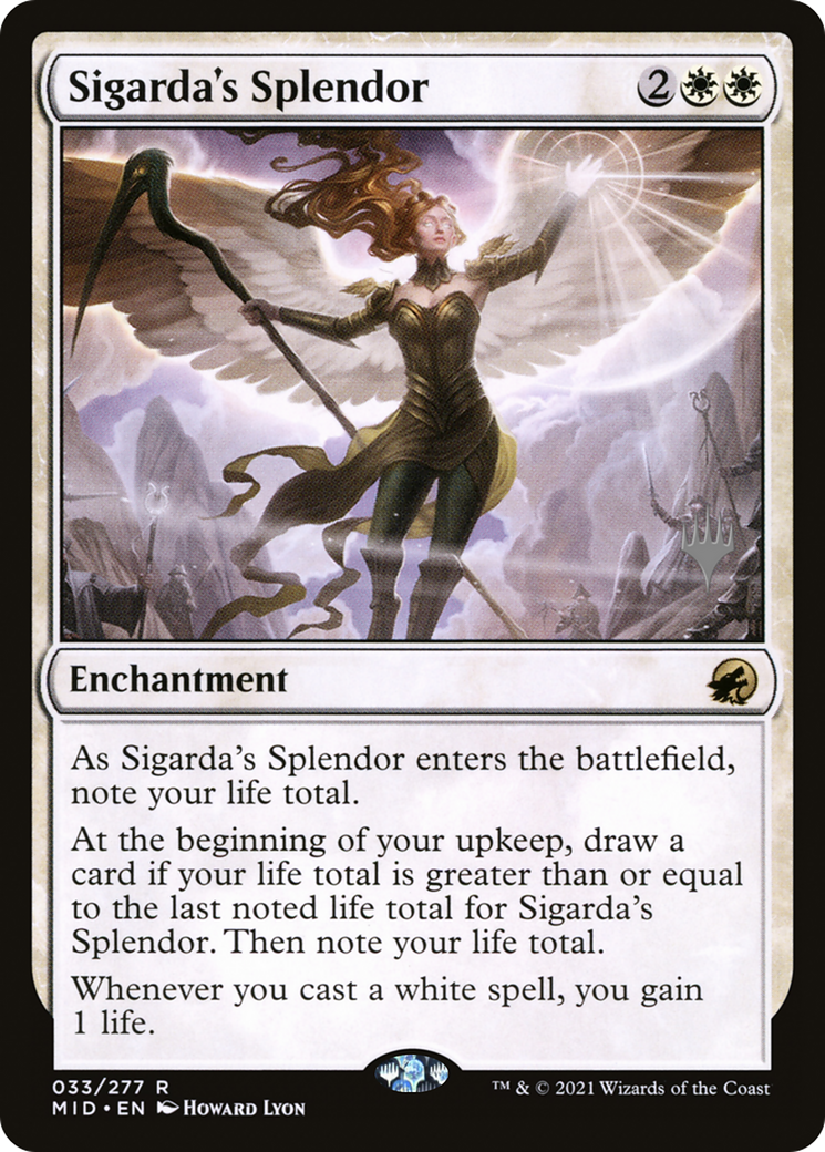 Image of Sigarda's Splendor (PPMID-033) - Innistrad: Midnight Hunt Promos Foil