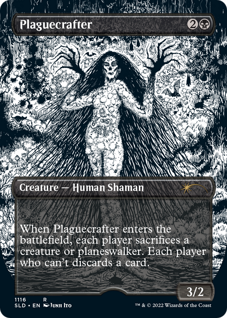 Image of Plaguecrafter (Borderless) (SLD-1116) - Secret Lair Drop (Borderless)