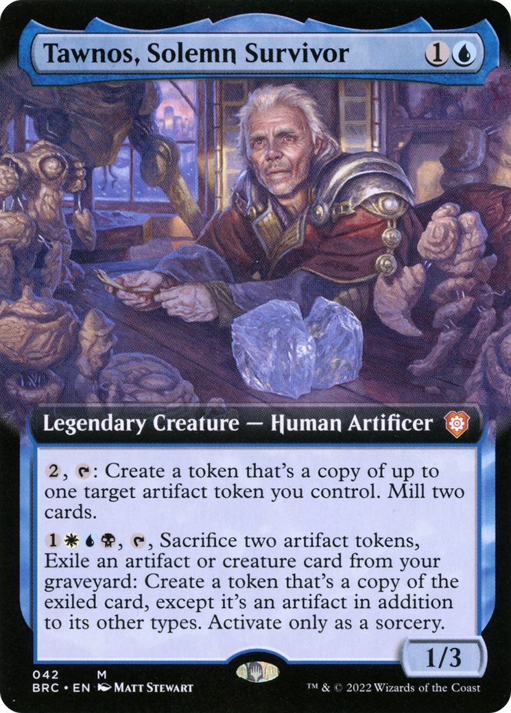 Image of Tawnos, Solemn Survivor (Extended Art) (BRC-042) - The Brothers' War Commander: (Extended Art)