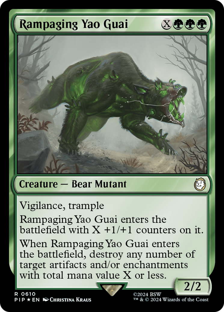 Image of Rampaging Yao Guai (Surge Foil) (PIP-610) - Fallout Foil